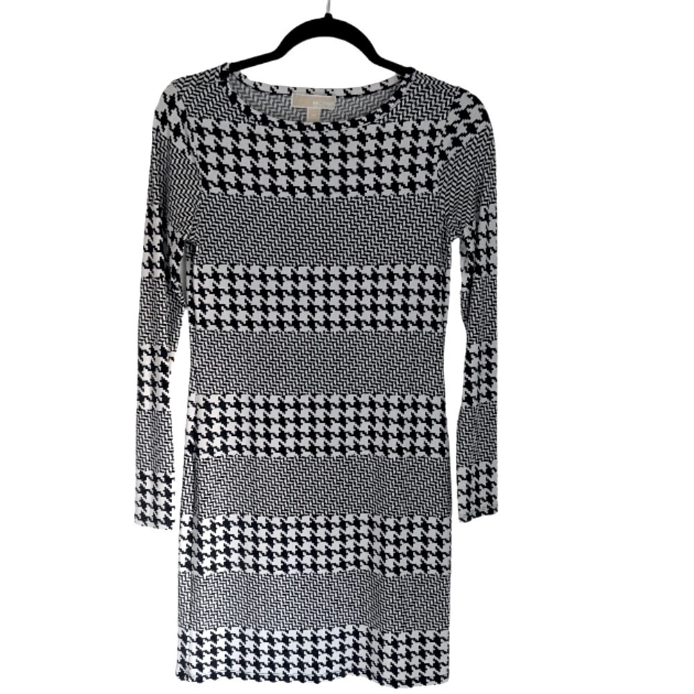 🌺LIKE NEW‼️MICHAEL BY MICHAEL KORS LONGED SLEEVE ALL SEASON  MIDI DRESS XS EUC